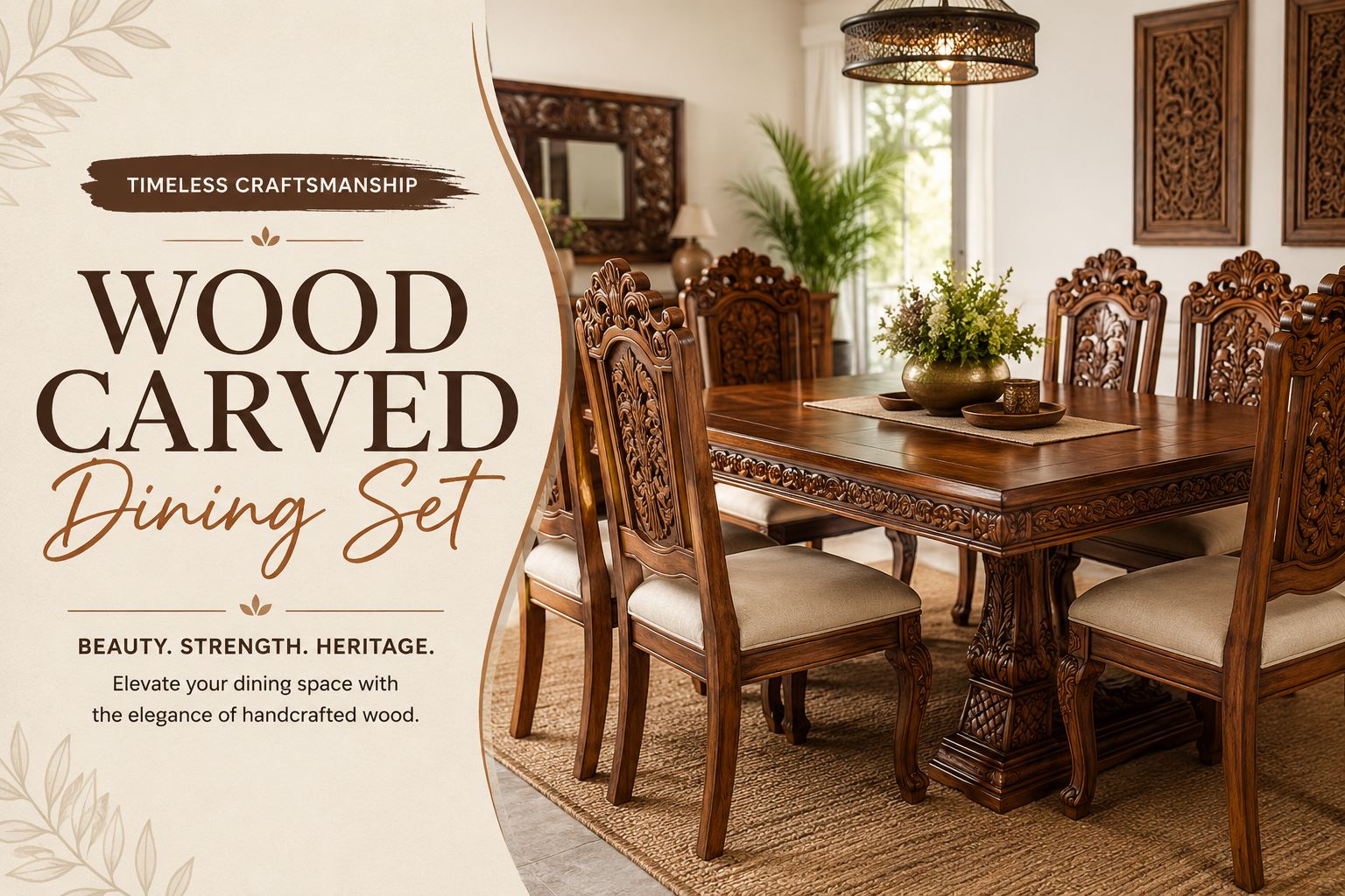 Wood Carved Dining Set Buying Guide: How to Choose the Perfect Design for Your Home